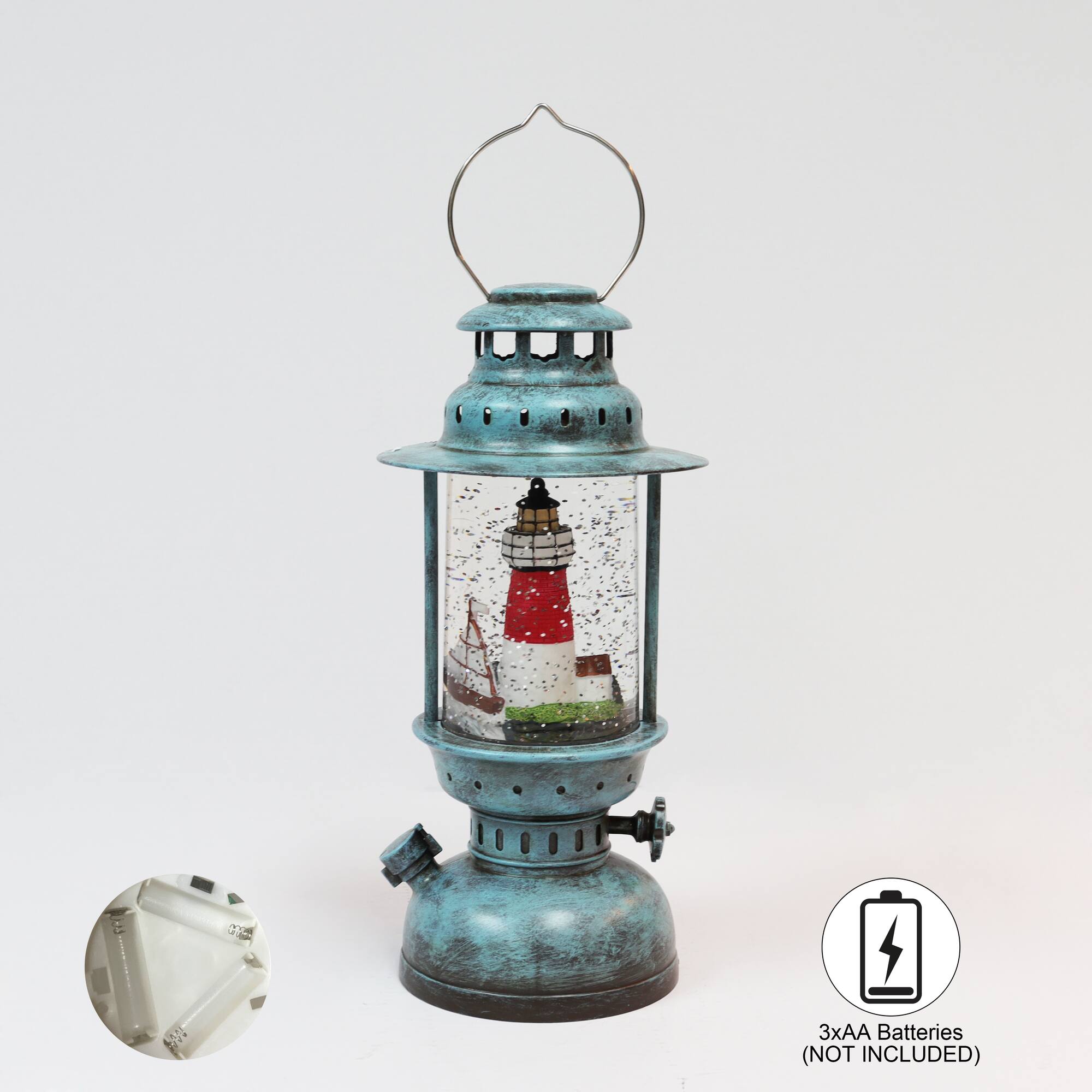 Moments in Time 10" Acrylic Lantern Lighthouse Décor